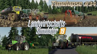 [LS19] - Timelapse #34 Ellerbach: Großeinsatz beim Düngen! ??? Das Finale in Ellerbach! ??