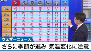朝と昼の気温差に注意　来週はさらに季節が進む