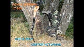 ПОИСК ДЕРЕВНИ 17 ВЕК.Коп с Bounty Hunter Trecker IV.Прогулка в лесу к источнику.