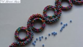 Браслет своими руками. Как связать браслет крючком.how to knit crochet bracelet