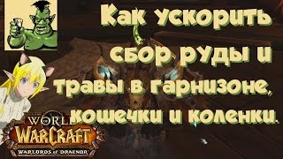 World of Warcraft: Warlords of Draenor - Как ускорить сбор руды и травы в гарнизоне