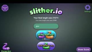 3 место в топе slither.io