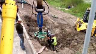 Auger Torque 50 000 MAX бурит 2-ую буронабивную сваю 2ч.