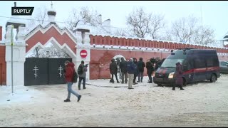 Live from outside monastery after former Orthodox school student blew homemade device