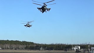 Боевое применение вертолетов Ка-52 в рамках специальной военной операции