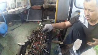 Замена сальников клапанов  Д-245 replacing the valve stem seals, D-245