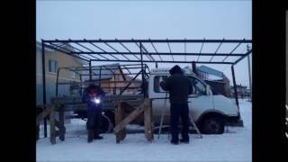 Гаража из профлиста Оренбург Ростоши