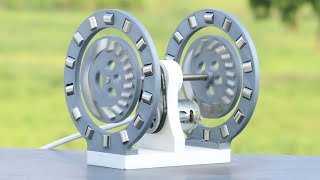 Magnetic motor using increase speed at power magnets