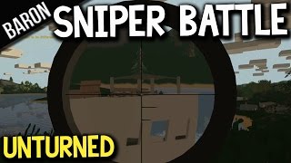 Unturned Multiplayer Gameplay - The Sniper Battle with Glitchers, Hackers, WTF?!?