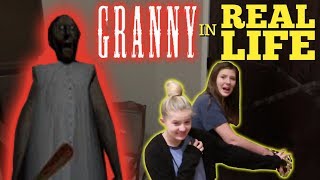 GRANNY HORROR GAME IN REAL LIFE || Taylor and Vanessa