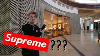 Looking for Supreme x Louis Vuitton with my GF!