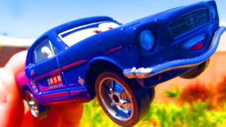 Disney CARS 2 Brent Mustangburger Diecast Mattel Toys Pixar Cars Collectibles '65 Mustang Toy Review