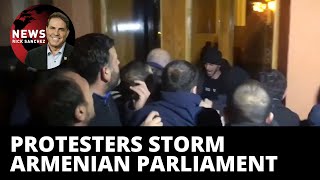Breaking: Enraged protesters storm Armenian parliament