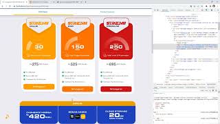 Kita akan membuat tab dan konten jenis-jenis paket internet First Media yang ditawarkan ke pelanggan