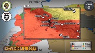 3 ноября 2017. Военная обстановка в Сирии. Особождение города Дейр-эз-Зор, удары ВКС РФ по ИГИЛ.