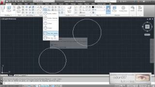 Autocad hacer un circulo tangente en dos puntos con radio especificado