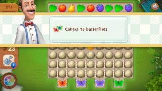 Gardenscapes Level 273 Walkthrough "No Boosters Used"