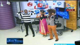 Anita Nderu does the 'Gathigiriri' style with Kymoh & Stigah #theTrend