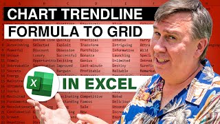 Extract Excel Chart Trendline Coefficients To The Grid - 2338