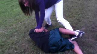 Girl attacks boy