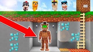 FREDDY ESTÁ ESCONDIDO AHÍ ABAJO!! ? MINECRAFT FNAF TROLL
