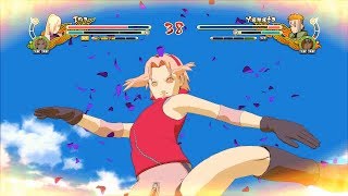 Naruto Ultimate Ninja Storm 3 Full Burst Sakura Ino Character Swap Gameplay (PC w SweetFX)