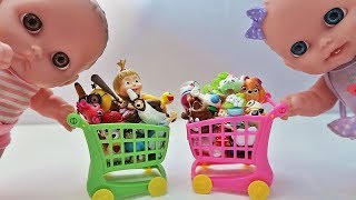 Куклы Пупсики Покупки Игрушки Сюрпризы Маша и Медведь Гадкий Я Щенячий Патруль Зырики ТВ мультик