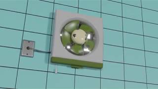 三菱換気扇 blender 3DCG