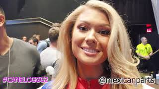 The Tecate Ring Girls Show Off Their Robes