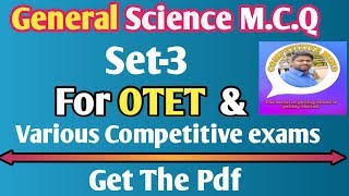 OTET || Most IMP  M.C.Q SET ON  General Science .