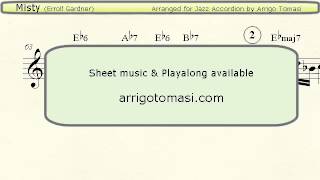 Misty - Jazz Accordion Sheet Music