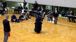 H23西部日本剣道大会 決勝 ありた道場(明大)対九電工A 次鋒