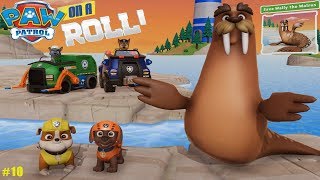 Paw Patrol on a Roll прохождение #10 Щенячий Патруль Крепыш и Зума спасают Моржа!