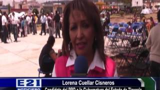 Lorena Cuella Visito la Comunidad de Acopinalco del Peñon bueno