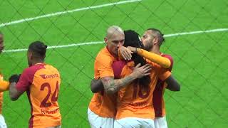 Bafetimbi Gomis'in Osmanlıspor'a attığı gol ve sonrası.. Galatasaray - Osmanlıspor 27/01/2018