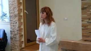 Крещение Вики. Свидетельство перед крещением. 28.09.2013