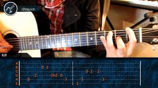 Cómo tocar "Californication" de Red Hot Chili Peppers en Guitarra (HD) Tutorial - Christianvib
