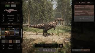 Path of Titans - Character creation Suchomimus