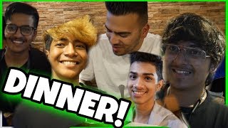 TEAM SOUL, ENTITY GAMING, TEAM IND, DINNER! FIRST EATING TIME INDIAN FOOD!