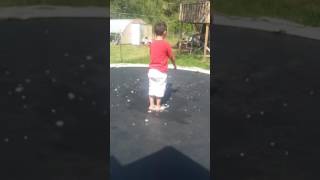 Ice cube trampling