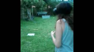 Mum using the Virtual Reality glasses