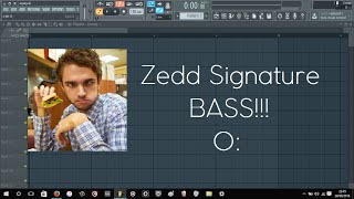 Zedd Signature Bass Tutorial - FL Studio 12 + FLP (Easy)