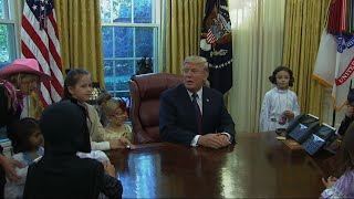 Trump Gives Out Candy Ahead of Halloween