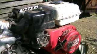 Honda F501 Rotavator Cold Start & Rotavating