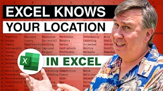 Excel Knows Where You Are - 2357