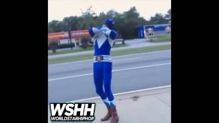 Power Rangers ( Turnt up Blue Ranger)