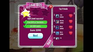Pet Rescue Saga Level 1805  -  no boosters