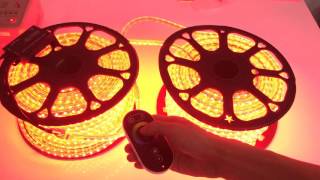 328 Ft RGB Color Changing 120V High Coltage LED Strip Lights For Outdoor Lighting