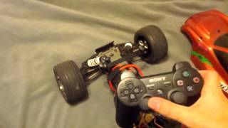 Completed arduino powered rc car using ps3 or xbox 360 controller