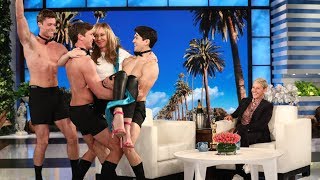 Ellen Celebrates Allison Janney's Oscar Win with Hunks